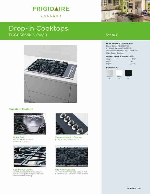 Frigidaire Cooktop FGGC3665KS-page_pdf